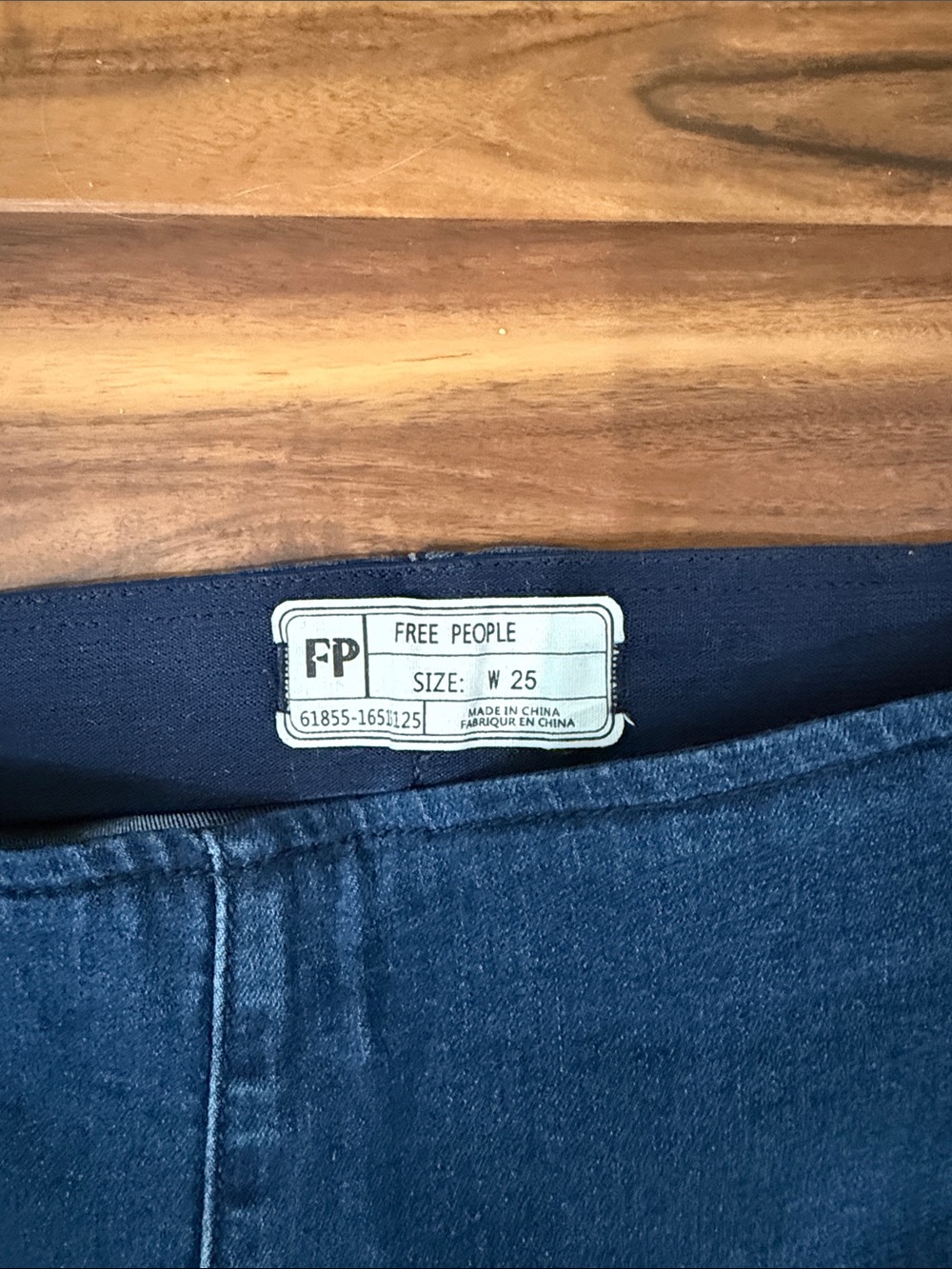 Free People Dark Blue Flare Jeans - Picture 3 of 4